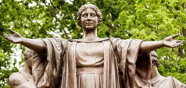 Photo of Alma Mater statue